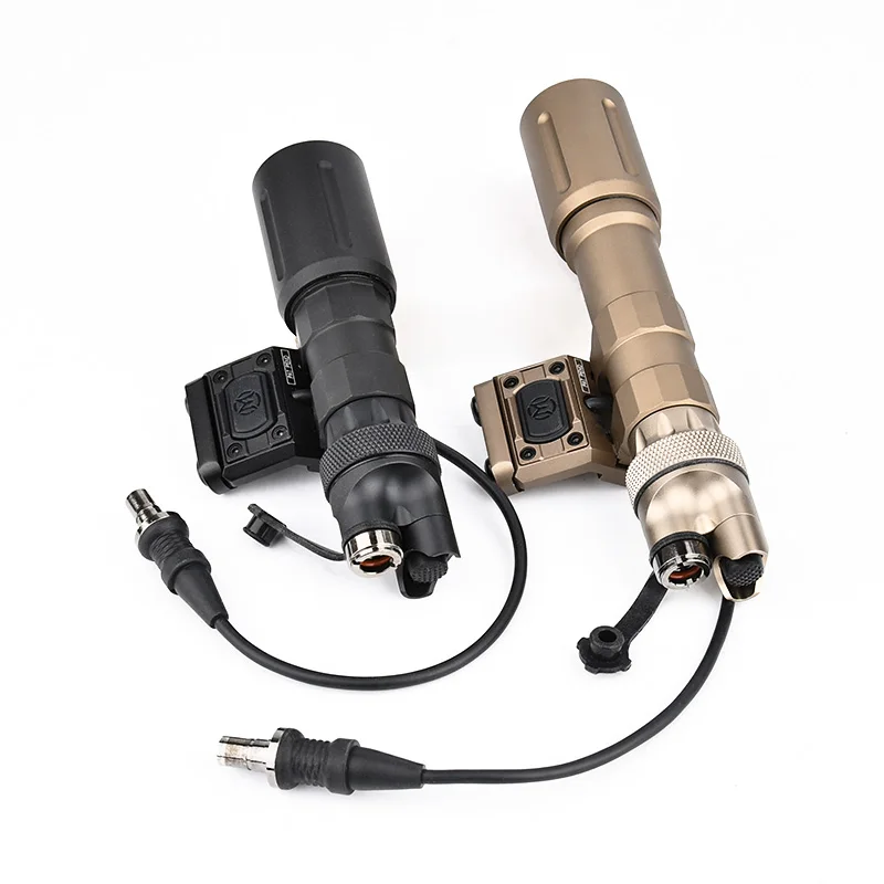 Linterna táctica de PLH-V2 LED1300LM, arma de alta potencia, luz de explorador, interruptor de presión Dual compatible con riel de 20MM para caza Airsoft M300 M600 - imagen 5