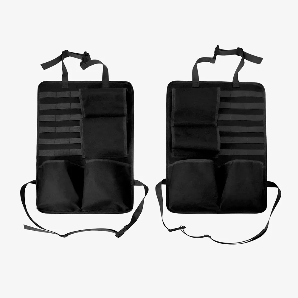 Organizador táctico para el respaldo del asiento del vehículo, estante para armas, soporte para escopeta, accesorios de Panel, funda Molle Universal, bolsillo de almacenamiento - imagen 3