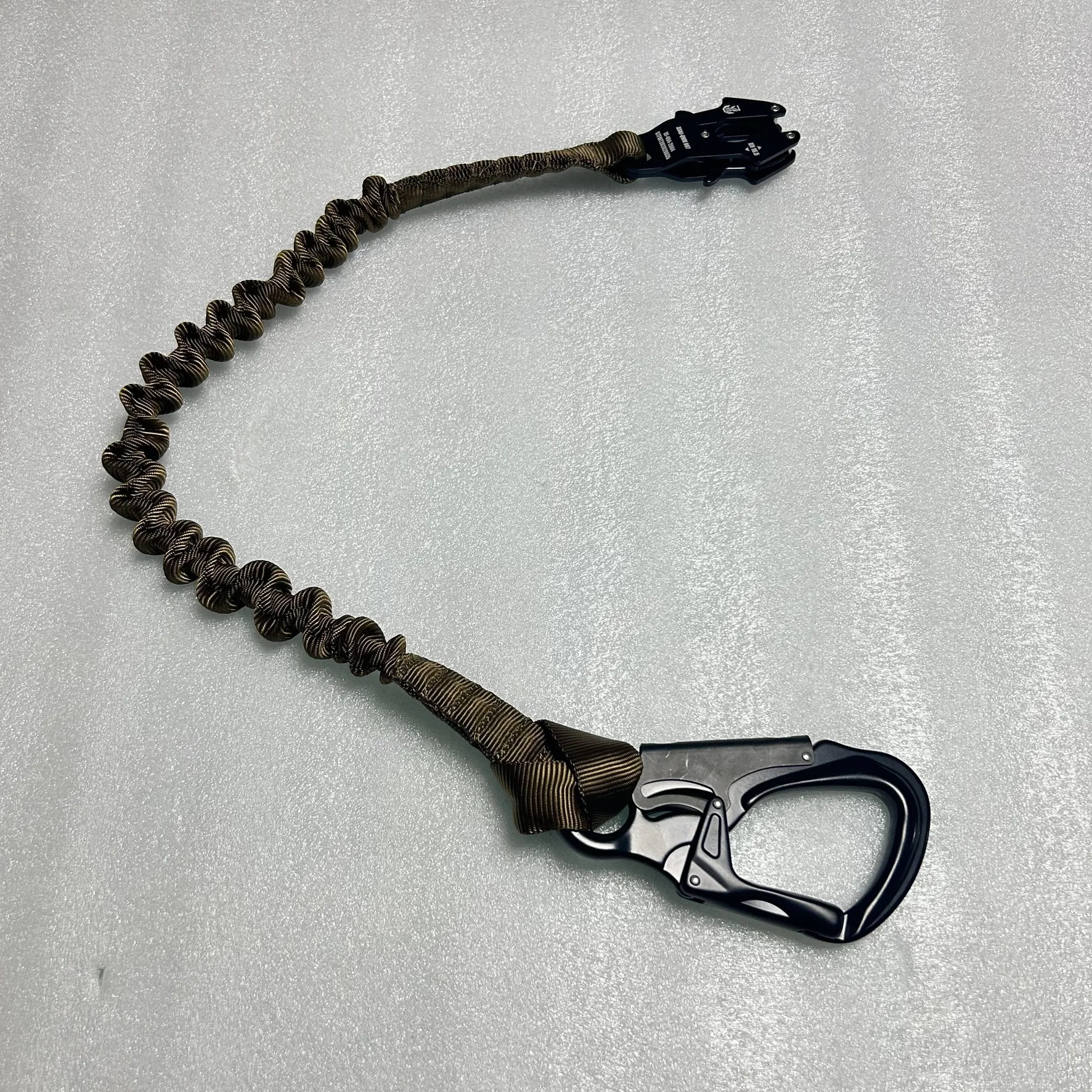 Cordón táctico de retención Personal, hebilla en d, cuerda de seguridad elástica de liberación rápida, hebilla colgante de doble cabeza - imagen 3