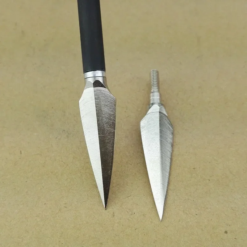 6/12 Uds tiro con arco 150Gr puntas de flecha tradicionales puntas de inserción en espiral puntas de flecha accesorios de caza - imagen 3