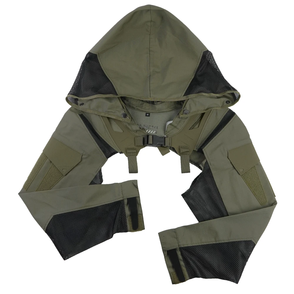 Chaqueta táctica ripstop transpirable con capucha para combate - imagen 5