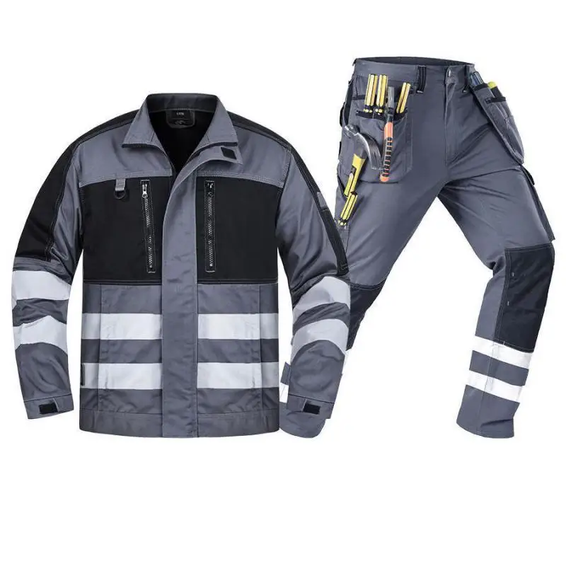 Tira reflectante para ropa de trabajo, máquina de reparación de automóviles resistente al desgaste, ceniza resistente a la suciedad, protección de trabajo de seguridad al aire libre, C - imagen 2