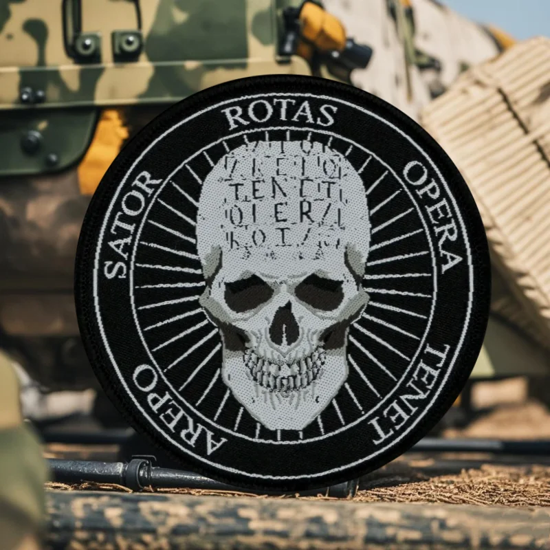 Parche táctico de moral "La gran sower gira la prenda la semilla de la vida", gancho y bucle con estampado de calavera, insignia militar, pegatinas para mochila - imagen 2