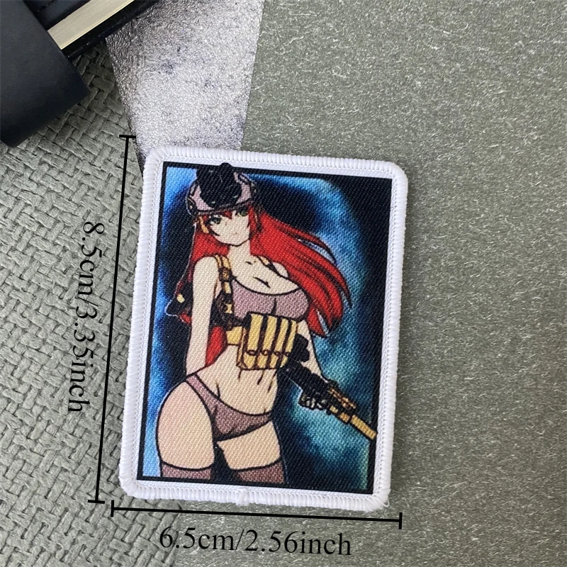 Parches de tela impresos tácticas moral V9 para chica especial, parche militar sublimado, brazalete con gancho y bucle, pegatina para mochila al aire libre - imagen 3