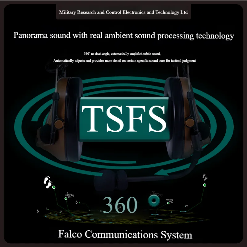Auriculares tácticos de comunicación con cancelación de ruido y captación de doble canal COMTAC3 C3 - imagen 4
