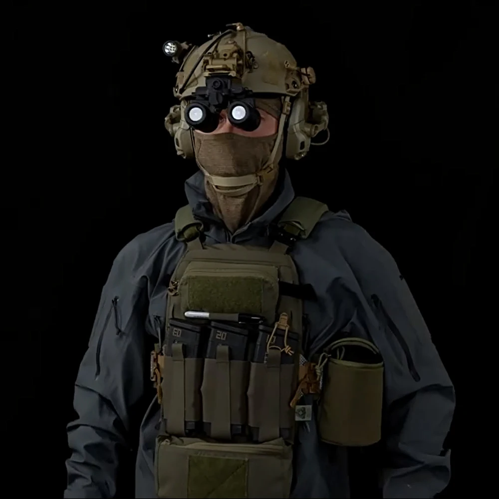 Bolsa táctica de almacenamiento para gafas de visión nocturna, bolsa protectora NVG, MINI telescopio de caza, paquete MOLLE, bolsa con batería integrada, acolchado de golpes - imagen 5