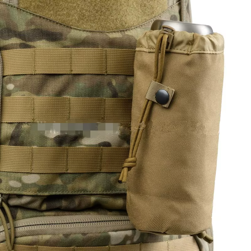 Bolsa táctica MOLLE para botella de agua en nailon con cordón - imagen 2