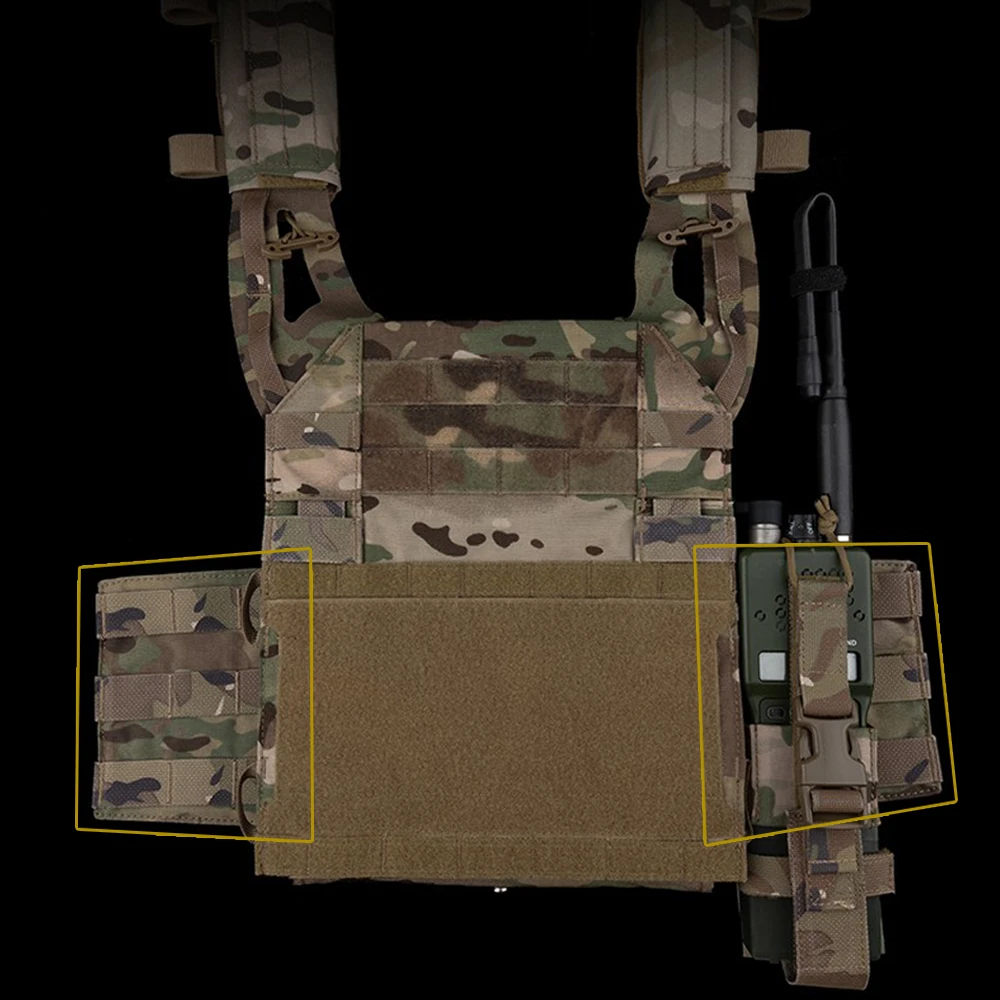 Portaplaca táctica con panel MOLLE lateral - Serie R para Airsoft - imagen 5
