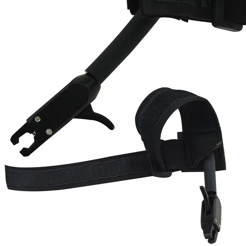 Muñequera de ayuda de liberación, arco compuesto, tiro con arco negro, gatillo de disparo, liberación de pinza, accesorios de entrenamiento de caza al aire libre, 1 unidad - imagen 5