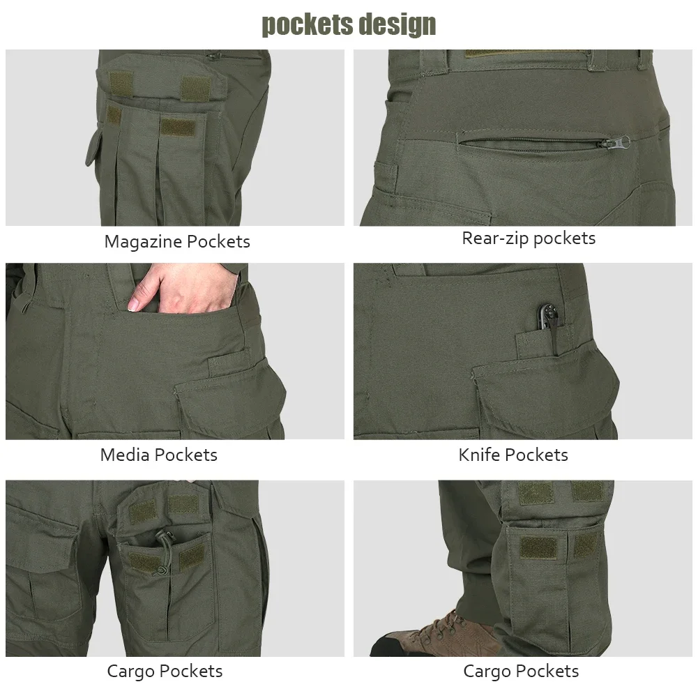 Conjuntos de uniformes de combate táctico para caza al aire libre, camisa y pantalones de camuflaje Gen3, Kit de almohadillas, ropa elástica Ranger Green Traning para hombre - imagen 5