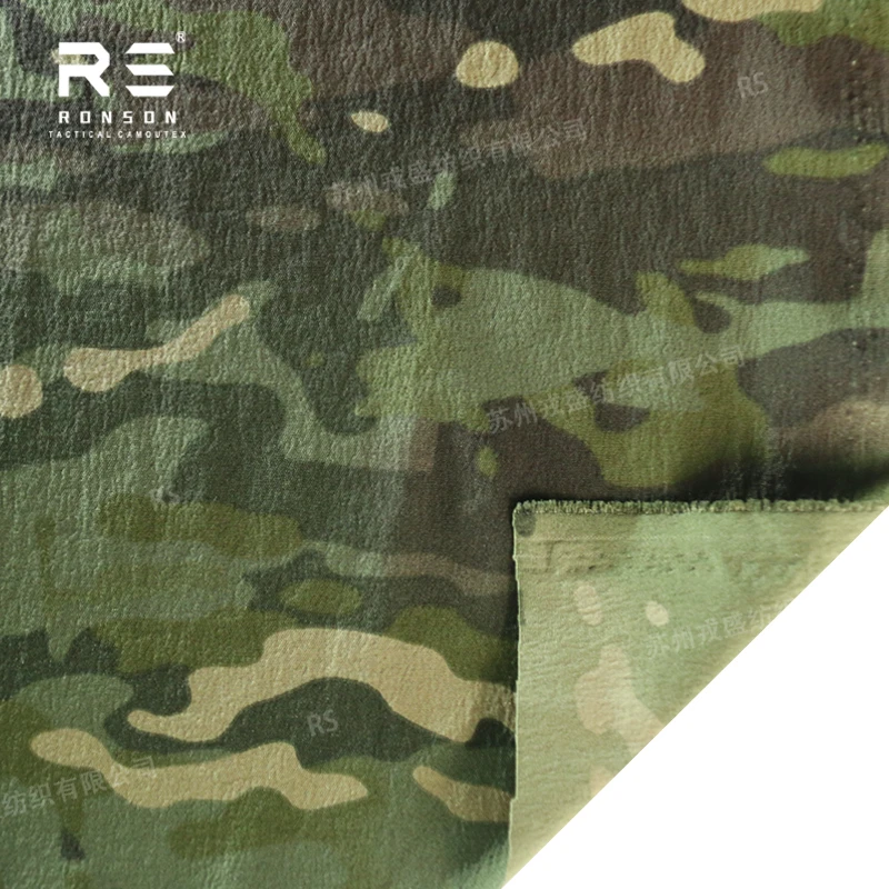 Tela de pantalones de entrenamiento con estampado de spandex de nailon elástico de cuatro lados - imagen 2