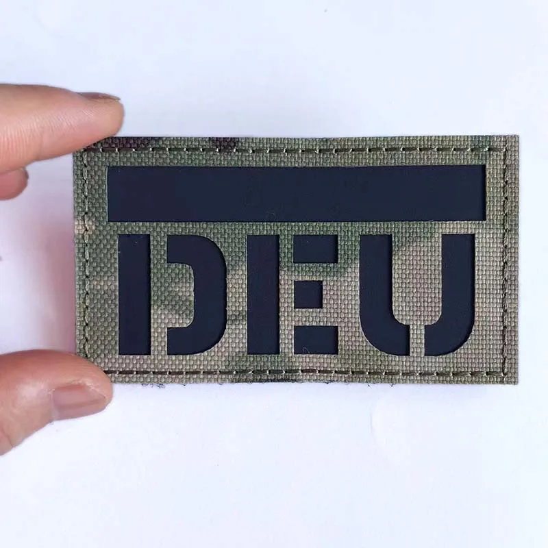 Emblema de moral de la bandera de Alemania, parches DEU de águila alemana, insignias IR infrarrojas reflectantes, pegatinas tácticas militares, apliques de brazalete - imagen 4