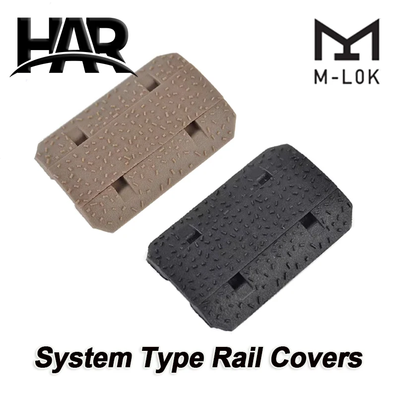 Kit de montaje de Panel de riel de M-LOK, accesorios Mlok de nailon, cubiertas de riel Tipo de sistema para montaje de juguete al aire libre, AR15, M4, 12 unids/set