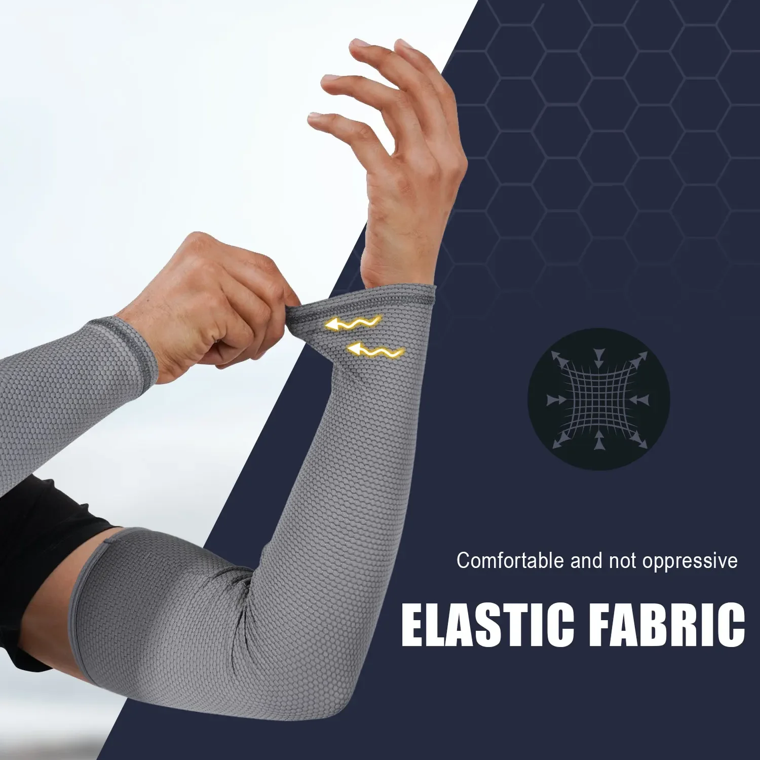 Calentadores de brazo deportivos con protección solar, refrigeración, protección UV, para exteriores, senderismo, Camping, correr, bicicleta, pesca, baloncesto, ciclismo - imagen 4