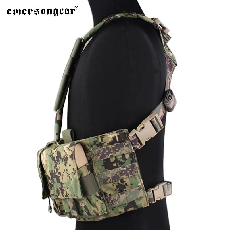 EMERSONGEAR 7,62 aparejo de pecho táctico con bolsa Mag para portador de placa Airsoft Trekking entrenamiento combate equipo caza - imagen 4