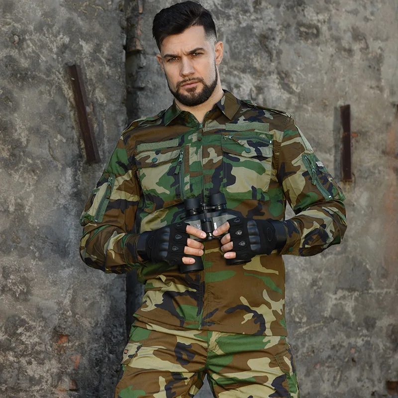 Conjunto táctico para hombre, uniforme de equipo de Airsoft, ropa de trabajo al aire libre, trajes deportivos - imagen 4