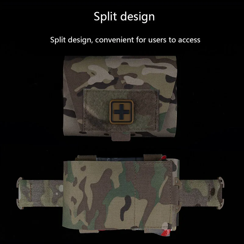 Bolsa médica liviana pequeña V2, diseño dividido, montaje del sistema MOLLE, fácil de transportar - imagen 5