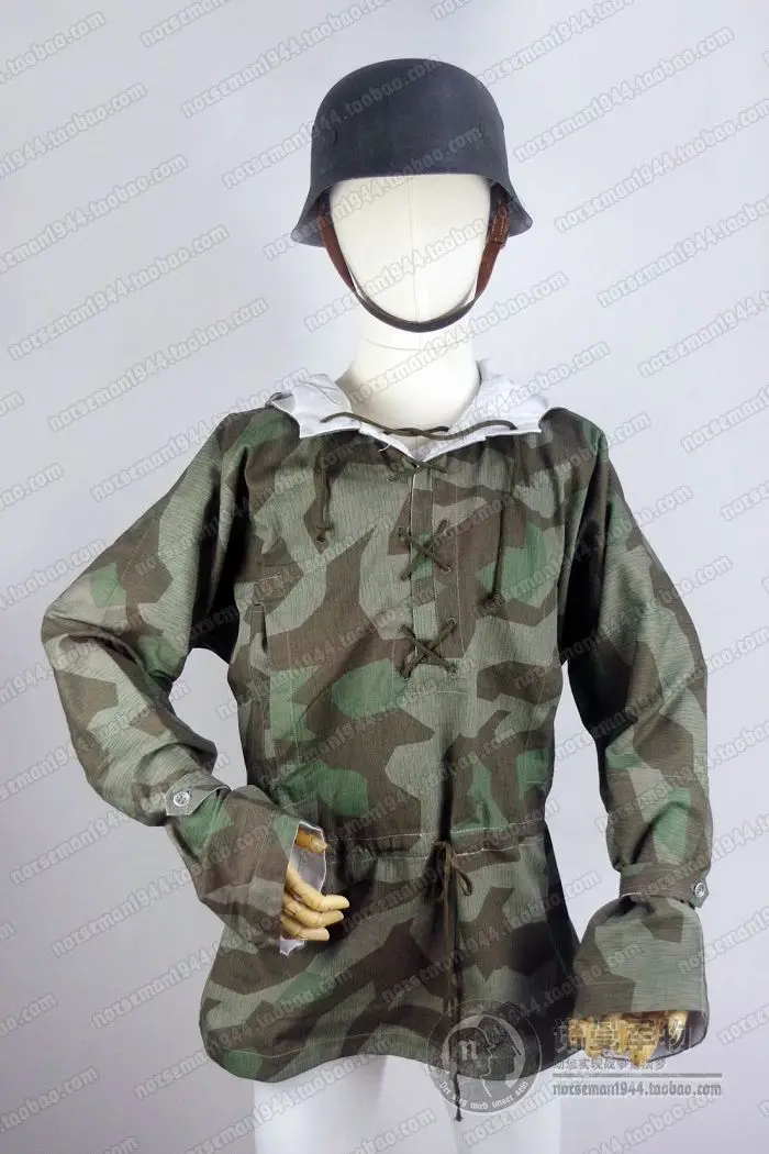 Sudadera con capucha de camuflaje dividida alemana de la Segunda Guerra Mundial - imagen 5
