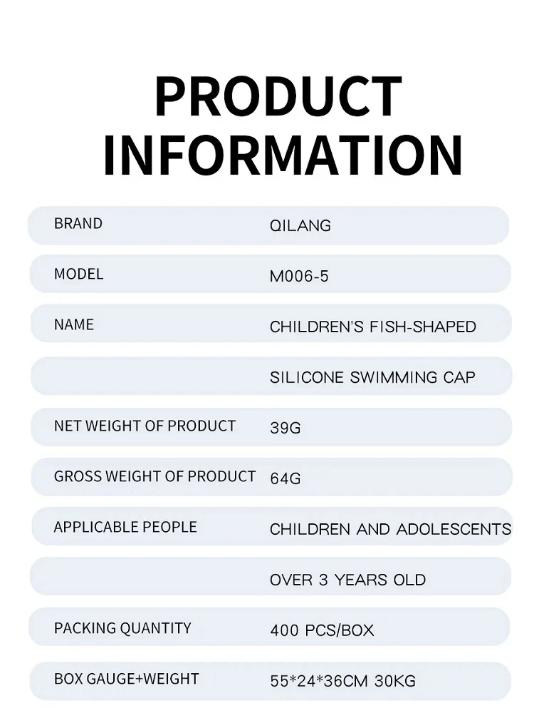 Gorro de natación impermeable de silicona para niños, diseño de puntos de pescado de dibujos animados, unisex, suave, sin presión para niños y niñas - imagen 5