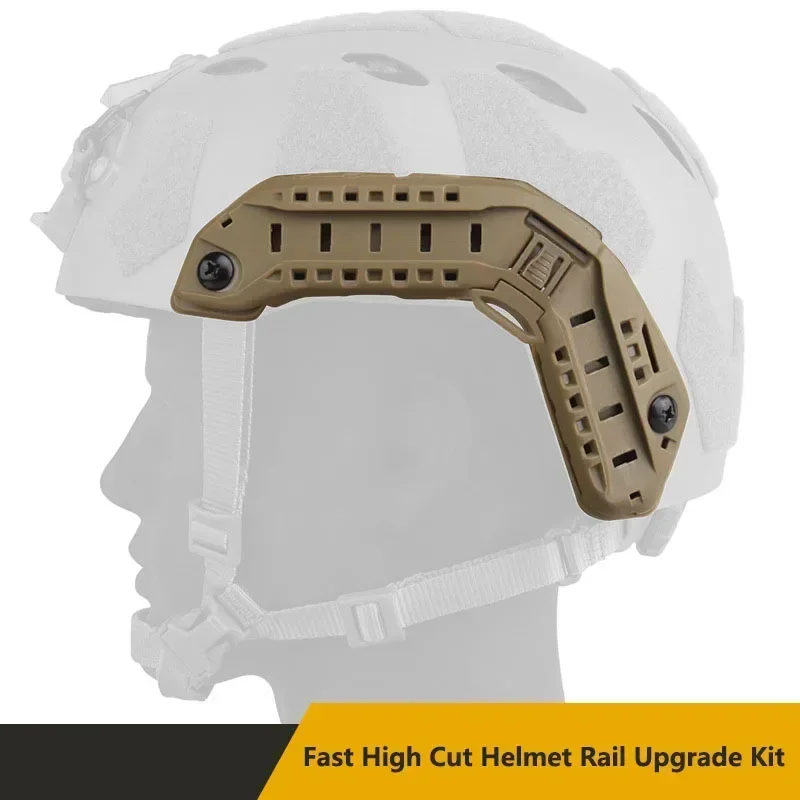 Casco táctico de corte alto y rápido, accesorios de riel lateral para casco mejorado con cableado oculto para casco de caza SF Super HL-31/32 - imagen 3