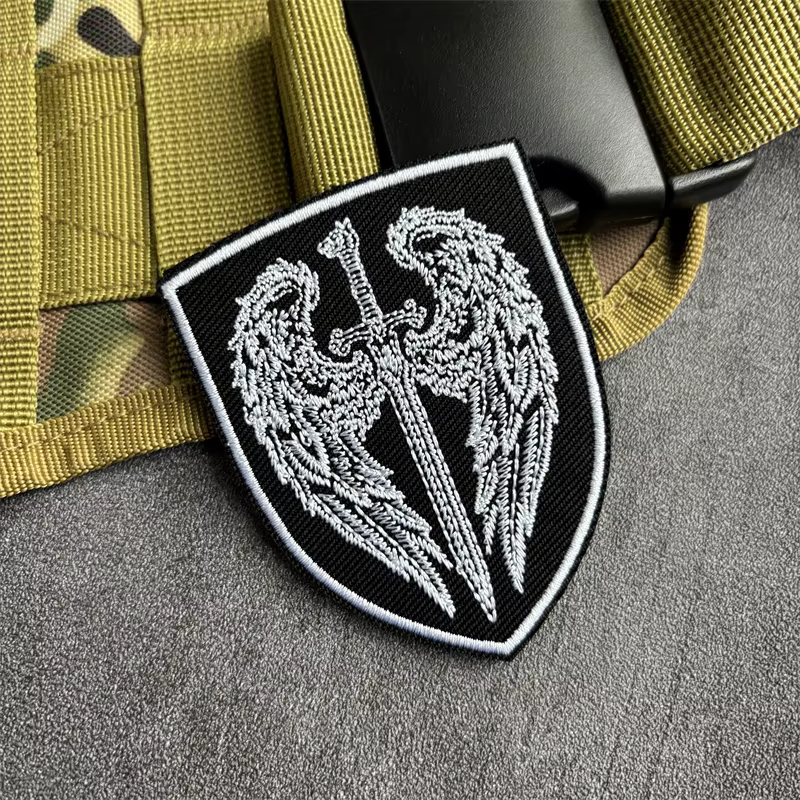 Parche táctico bordado ala militar con velcro gancho y bucle - imagen 4