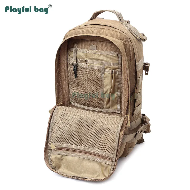 Mochila táctica para deportes de montañismo, bolsa de camuflaje 900D de 20-35L, mochila para senderismo al aire libre, viaje, caza, AVA101 - imagen 5
