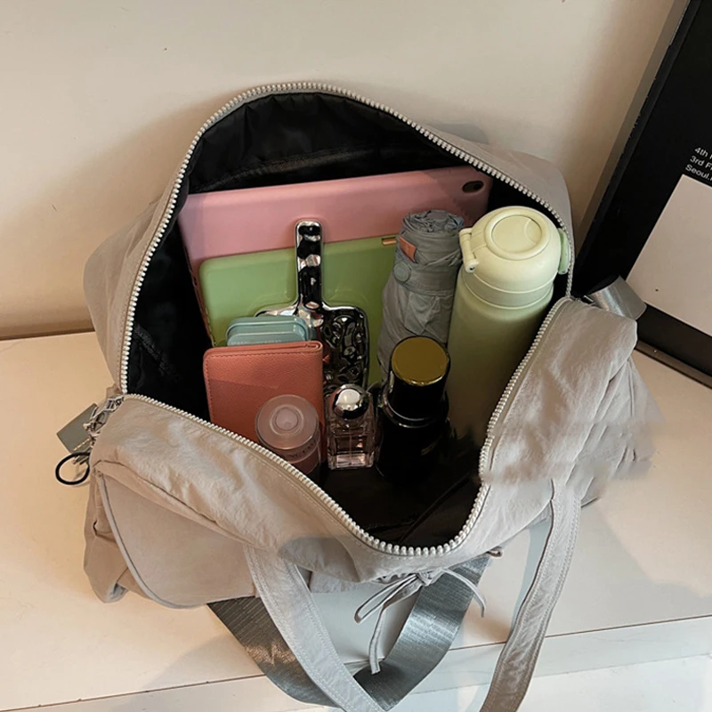 Bolso grande para gimnasio, Fitness, Yoga, viajes al aire libre, senderismo, bolso cruzado, deportes, Camping, bolsos de hombro, equipaje de negocios, lona - imagen 5