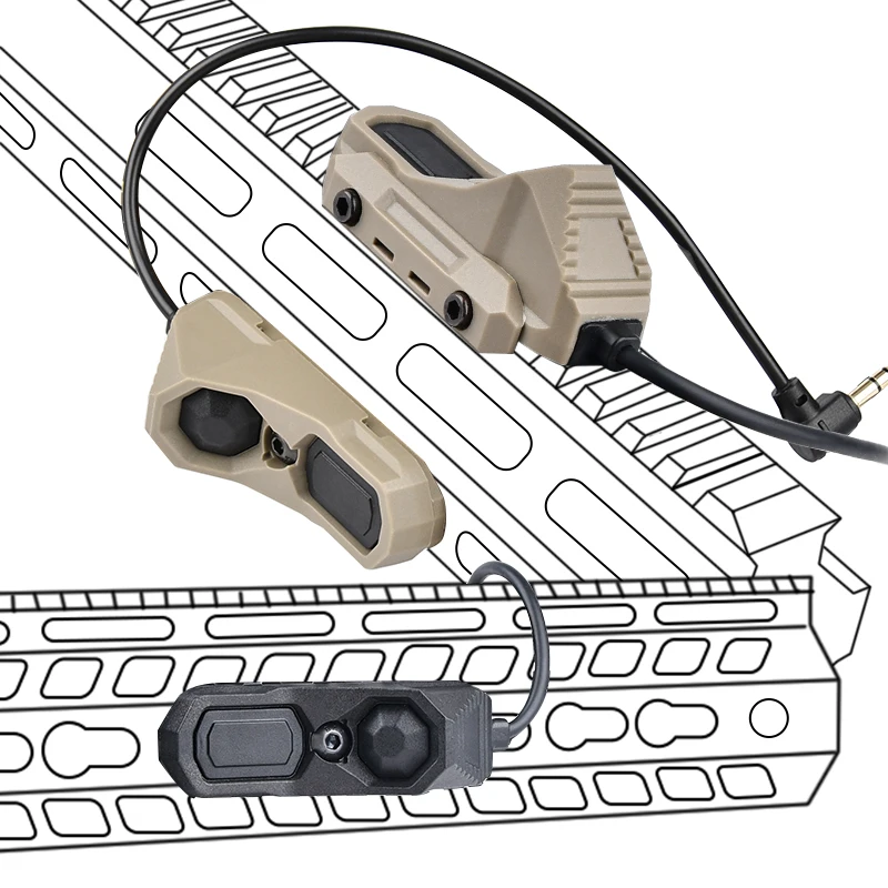 UNIDAD AXON SL interruptor de presión remoto táctico Modbutton Surefir M300 M600 2,5 3,5 SF enchufe de grúa apto para riel de 20mm NGAL PEQ OGL láser - imagen 4