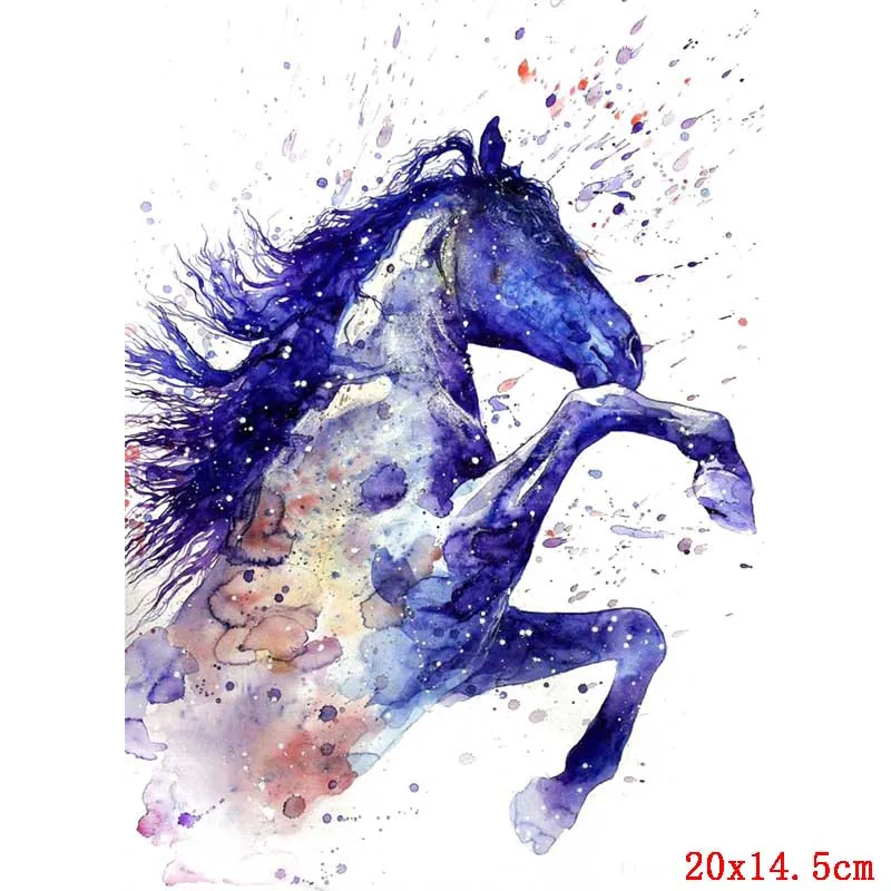 Transferencia de calor de animales coloridos para ropa, parches termoadhesivos, parches para planchar para ropa, pegatinas de camisetas DIY - imagen 3