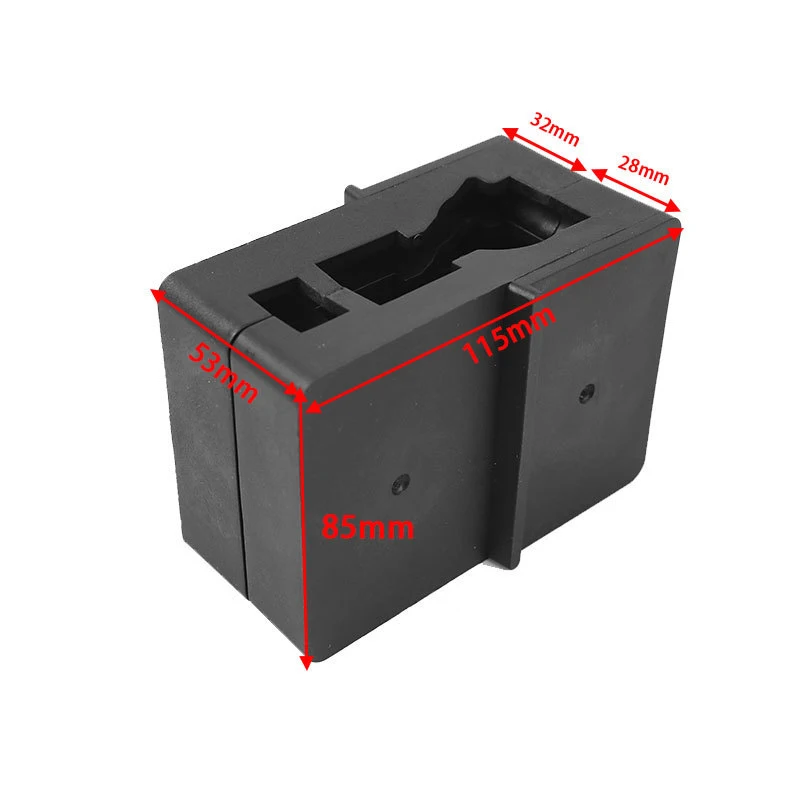 Bloque de herramientas de tornillo de banco, herramienta de reparación de plástico negro (superior 15), soporte de pieza, herramienta de fresar de pistola, receptor superior - imagen 2