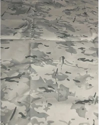 Tela táctica camuflaje nieve 1000D – Poliester PU impermeable