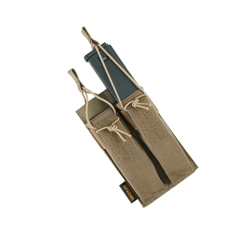 Excelente ELITE SPANKER Tactical MP5 MP7 KRISS, bolsa de doble revista Molle, bolsa con Clip superior abierta, bolsa de Airsoft Mag - imagen 4