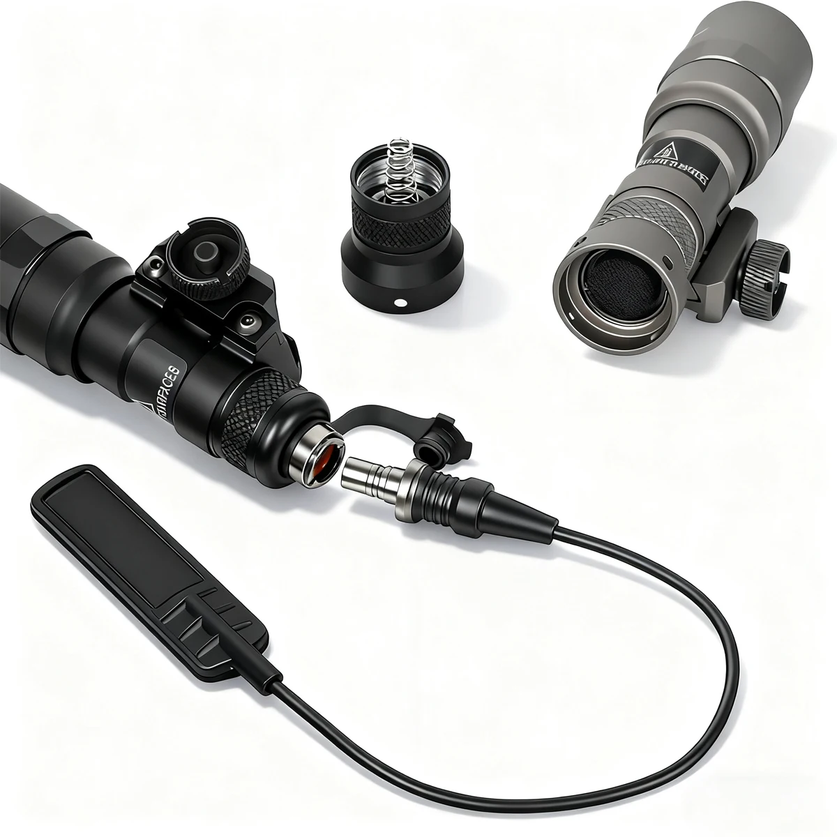 Surefire M300 M600 linterna interruptor de presión remota adaptador táctico M600B V2 luz de explorador Control Dual botón de interruptor constante - imagen 4