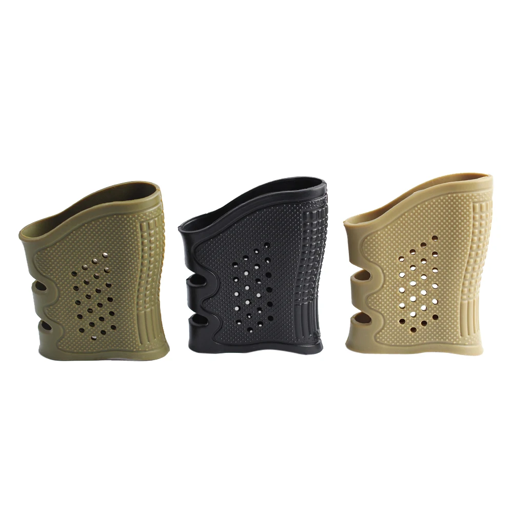 Guante antideslizante con agarre de goma para pistola táctica, accesorios tácticos de caza para Glock 17 19 20 21 23 31 32 - imagen 4