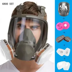 6800 Máscara de gas cara completa filtro A2P3 protección industrial