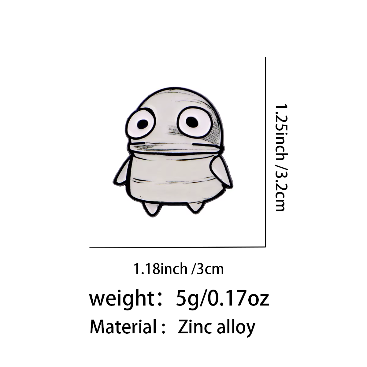 Pin esmaltado robot bonito – broche solapa mujer - imagen 2