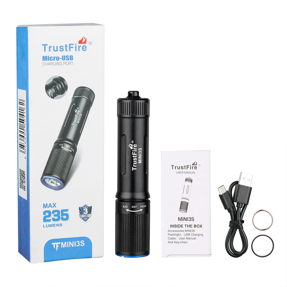 Trustfire Mini3s Linterna Táctica EDC USB Recargable Garantía - imagen 3