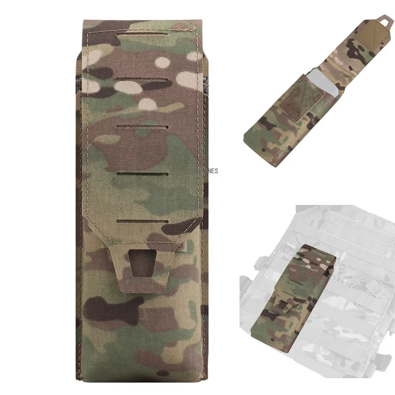 Bolsa táctica para revistas 5,56 Molle, soporte individual para linterna, funda para cuchillo, funda para juego de guerra para caza al aire libre