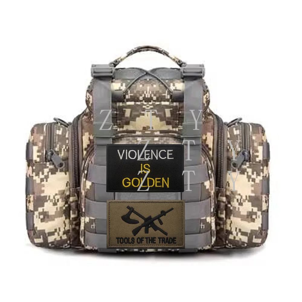 Personalidad alfabeto inglés puedo arreglar todo parche bordado brazalete bolsa con frases motivacionales mochila parche con gancho - imagen 3