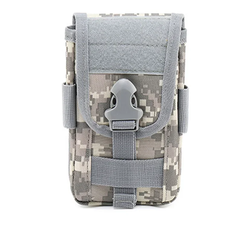 Bolsa para teléfono Molle para hombre, billetera táctica de doble capa para exteriores, riñonera, accesorio EDC, cinturón, riñonera Molle para caza - imagen 4