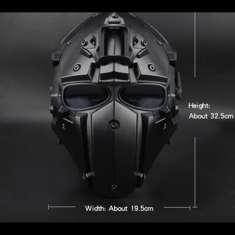 Máscara completa táctica, casco rápido, Airsoft, juego de guerra, motocicleta, caza, Paintball multifunción, casco de PC - imagen 5