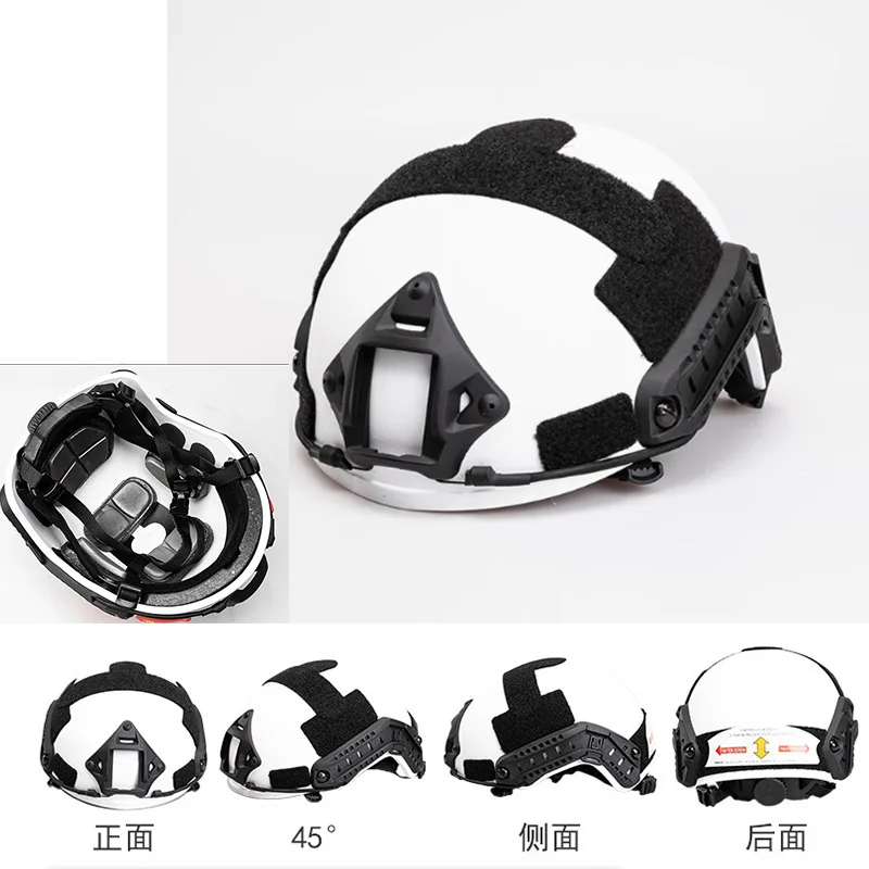 Casco táctico de color blanco para exteriores