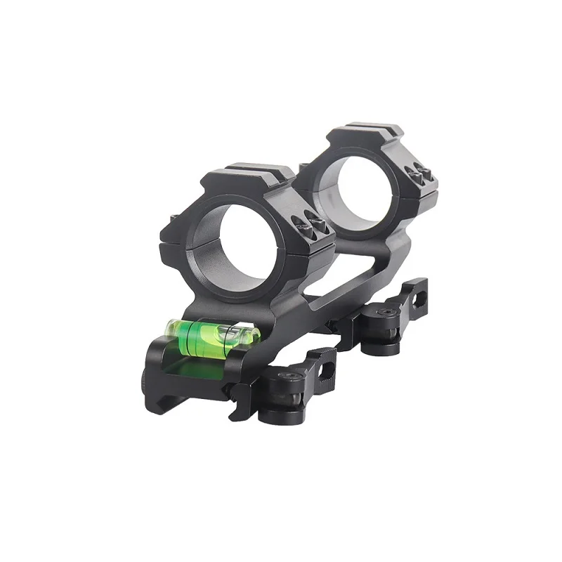 Accesorios tácticos para caza, montaje Picatinny de 30MM/25,4 MM de diámetro, anillos para mira telescópica, riel de 20MM, soporte de liberación Qicuk táctico - imagen 5