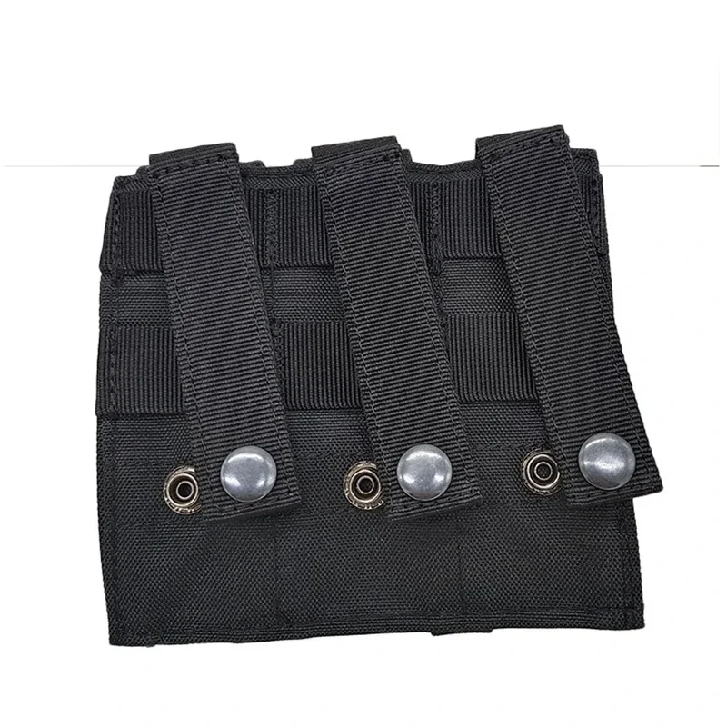 Bolsas tácticas MOLLE Triple para revistas, bolsa doble Triple para tiro Mag, juego de guerra, bolsa Mag de Paintball para M4 AR15 Ak47 - imagen 4