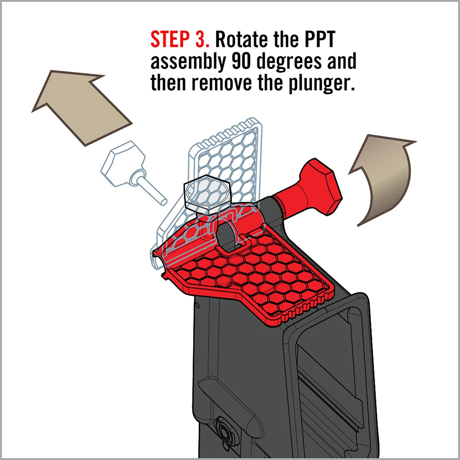 .223 5,56 Pin pivotante herramienta de instalación de abolladuras desplegable accesorios de mano roja proceso más fácil Rifle de caza accesorios AR15 - imagen 5