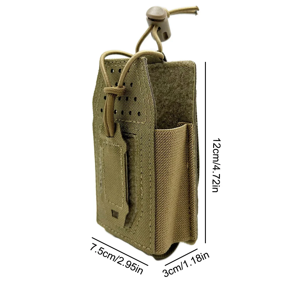 Bolsa táctica para Radio Molle walkie-talkie, bolsa para Radio de nailon, herramienta de revista 5,56, bolsa para interfono, bolsa para accesorios de caza - imagen 5