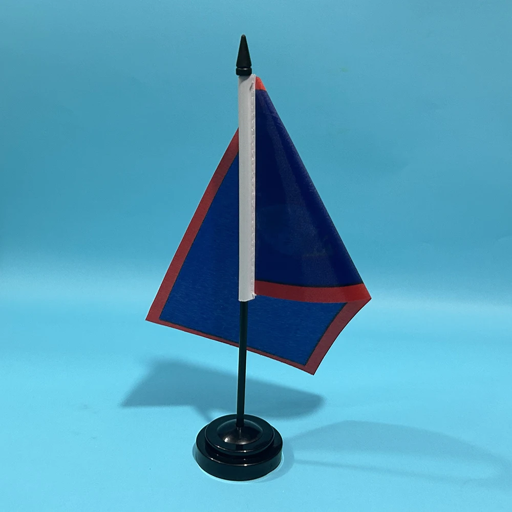 BANDERA SKY escritorio de oficina pequeña bandera de Guam 14x21cm poliéster bandera nacional de Guam bandera de país adornos de escritorio banderas - imagen 5