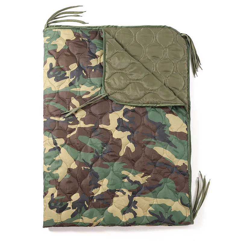 Manta militar Woobie con aislamiento térmico, Poncho para acampar, forro ligero, portátil, resistente al agua, equipo de supervivencia con bolsa de transporte