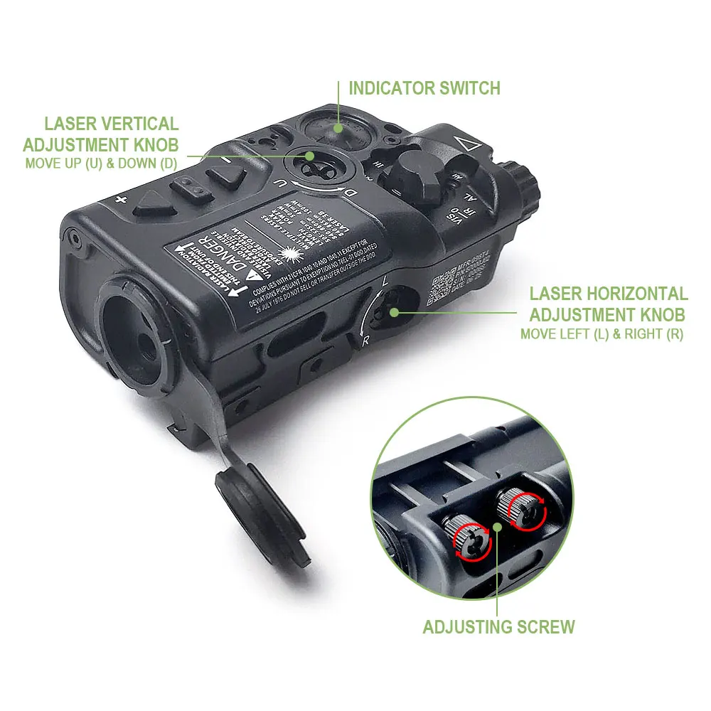 SOTAC RAID-X Wea-pon Light SOTAC GEAR ajustable IR verde rojo La-ser luz exploradora táctica con botón caliente - imagen 3