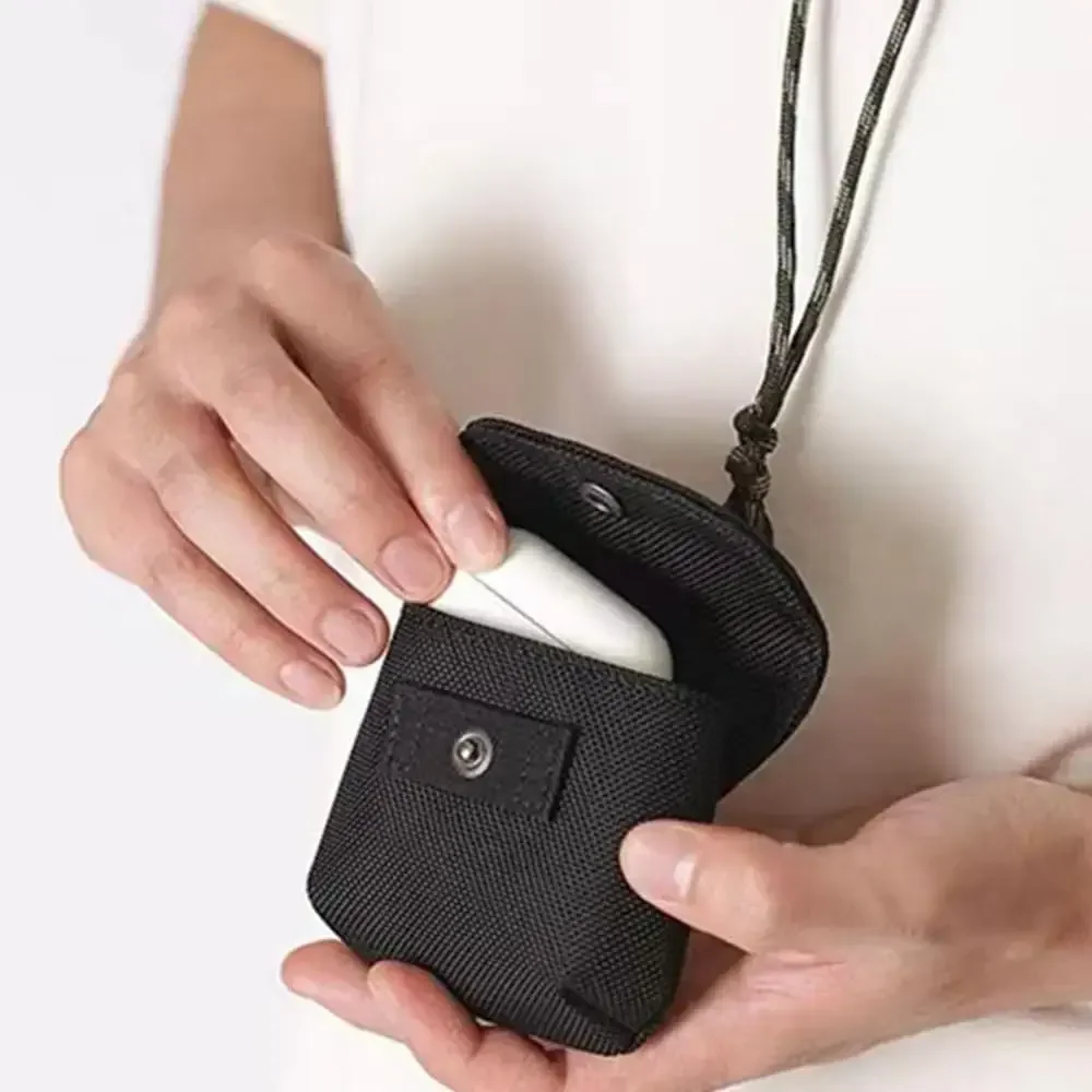 Mini mochila de viaje para acampar, bolsa de herramientas para exteriores, almacenamiento de cambio de llaves portátil, monederos con mosquetón